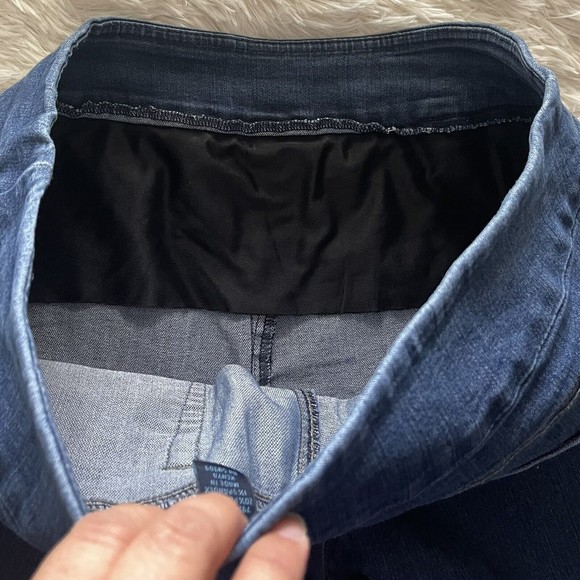 Westbound Cropped Jeans Plus Size 14 Capri Pull On Pants Denim Jeggings Blue - Picture 6 of 11